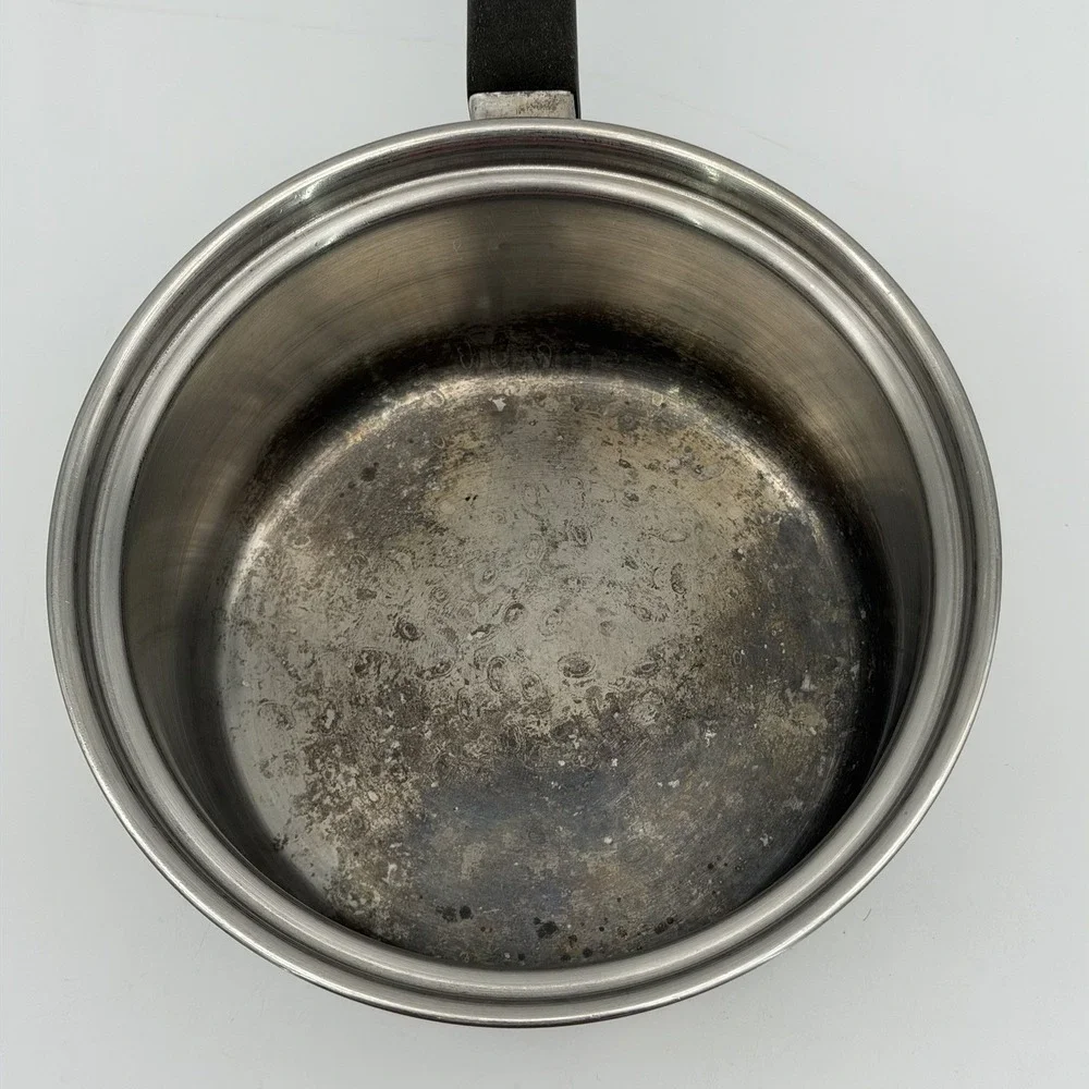 Vintage Saladmaster T304S Stainless Steel Sauce Pan Pot 1.5 Qt w/ Vapor Vent Lid